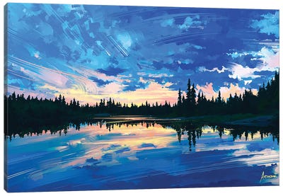Around Us Canvas Art Print - Lake Art