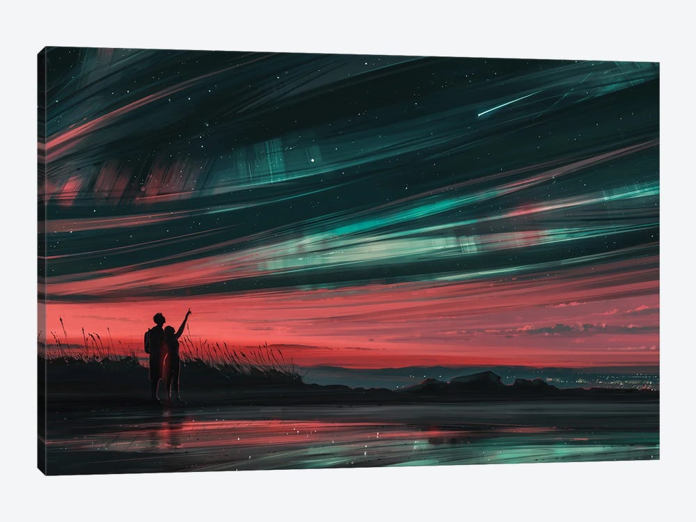 Stars And You by Alena Aenami 1-piece Canvas Wall Art