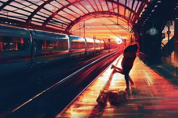 Railroads: At Last by Alena Aenami