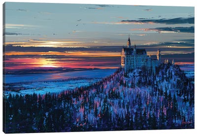 Castle In The Sky Canvas Art Print - Alena Aenami