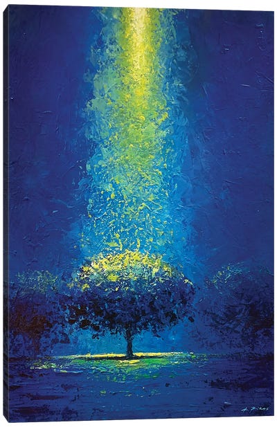 Enlightened Canvas Art Print - Blue Art