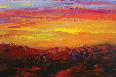 Painted Sunset by Alessandro Piras canvas print