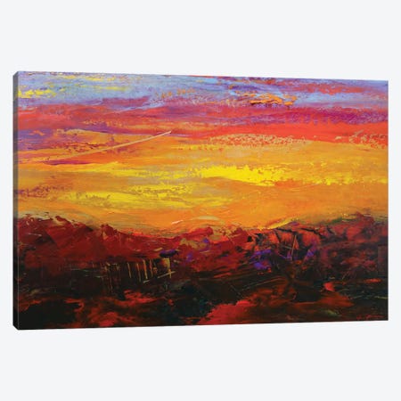 Painted Sunset Canvas Print #AEP15} by Alessandro Piras Canvas Print