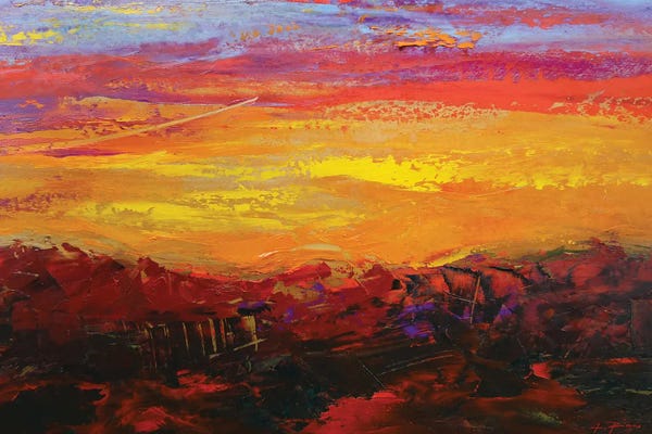 Alessandro Piras: Painted Sunset by Alessandro Piras