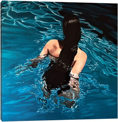 Solace Canvas Art Print - Swimming Art