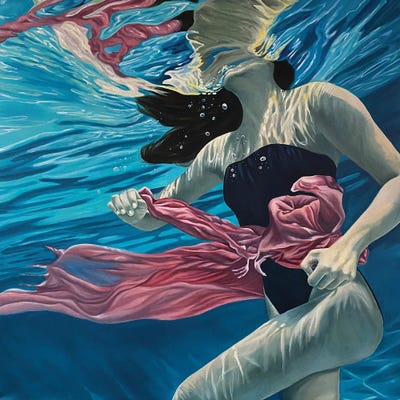 Playing With Light by Amanda Cameron framed canvas print