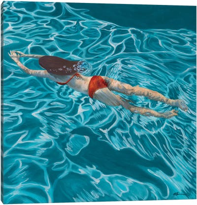 Summer Drift Canvas Art Print - Calm Beneath the Surface