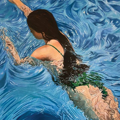 Turbulence by Amanda Cameron framed wall art