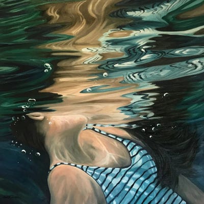 Striped Reflection by Amanda Cameron canvas print