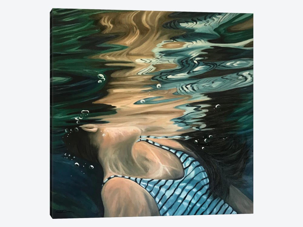 Striped Reflection by Amanda Cameron 1-piece Canvas Art Print