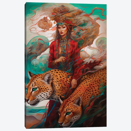 Tiger Canvas Print #AEV111} by Abdullah Evindar Canvas Print