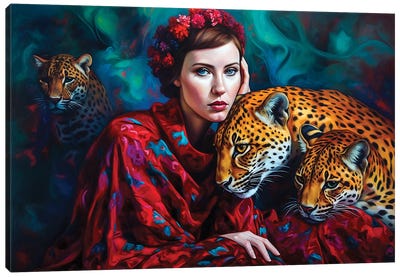 Leopard Canvas Art Print - Abdullah Evindar