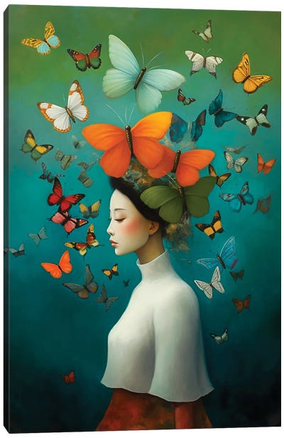 Butterfly II Canvas Art Print - Abdullah Evindar