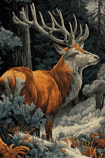 Abdullah Evindar: Deer by Abdullah Evindar