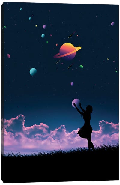 Galaxy Canvas Art Print - Abdullah Evindar