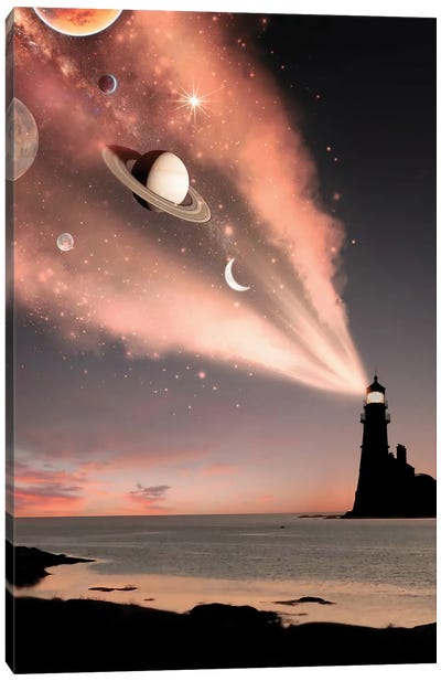 Lighthouse Light Canvas Art Print - Saturn Art