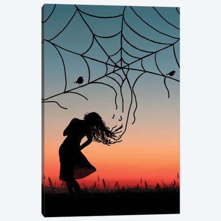 Spider Web Canvas Print #AEV40} by Abdullah Evindar Canvas Print