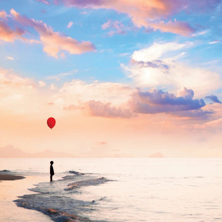 Red Balloon by Abdullah Evindar wall art