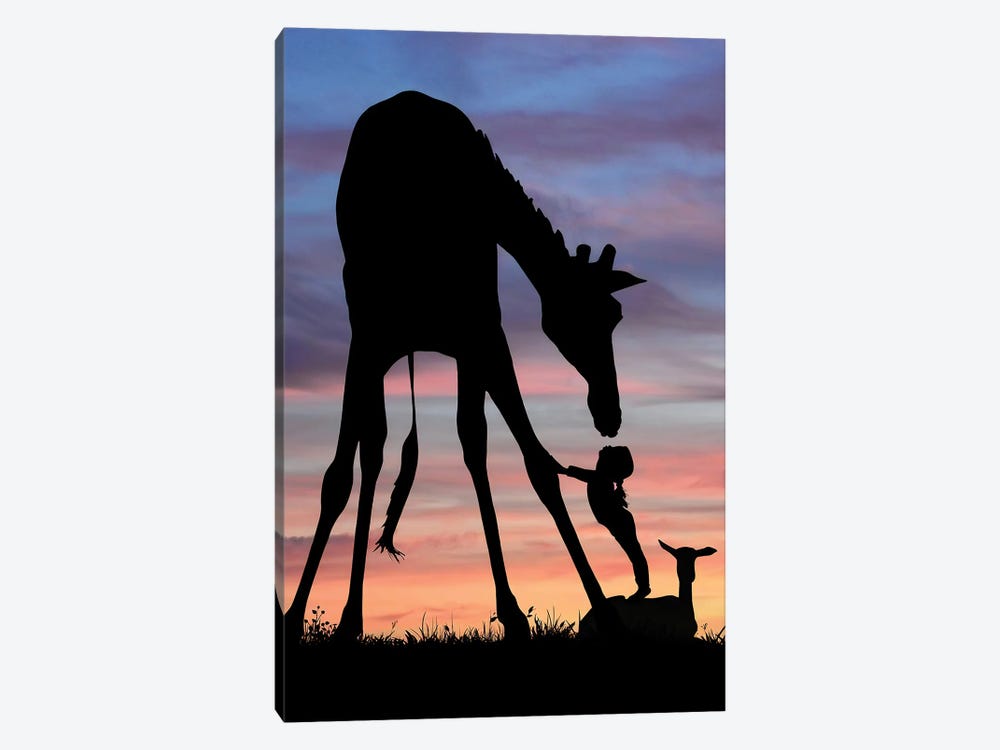 Giraffe by Abdullah Evindar 1-piece Canvas Print
