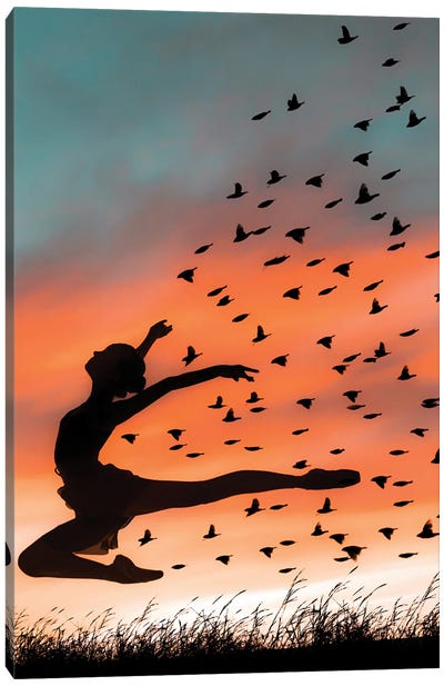 Ballerina Canvas Art Print - Abdullah Evindar