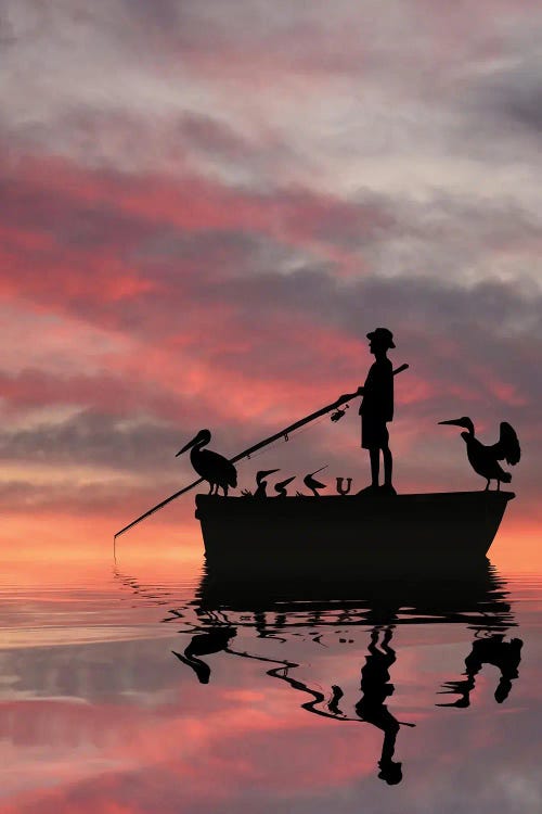 Fisherman by Abdullah Evindar wall art