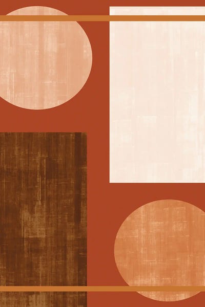 Circles And Rectangles by Angel Estevez canvas print