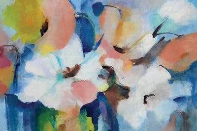 Colored Flowers by Angel Estevez canvas print