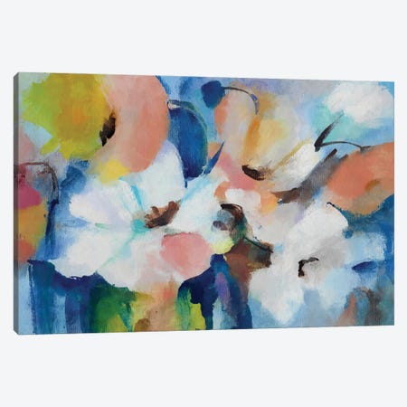 Colored Flowers Canvas Print #AEZ1005} by Angel Estevez Canvas Art Print