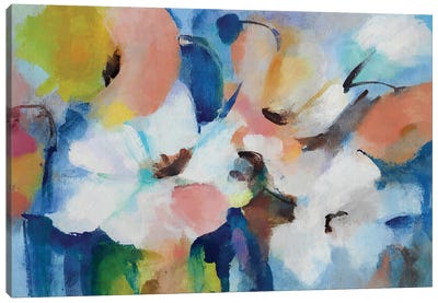 Colored Flowers Canvas Art Print - Angel Estevez