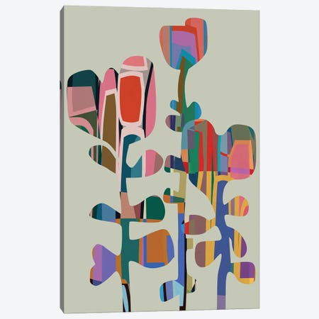 Colored Flowers III Canvas Print #AEZ1007} by Angel Estevez Canvas Print