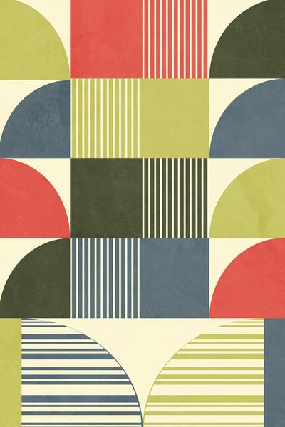 Geometric Construction XVII by Angel Estevez canvas print