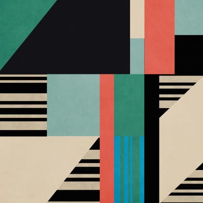 Geometric Stripes II by Angel Estevez canvas print