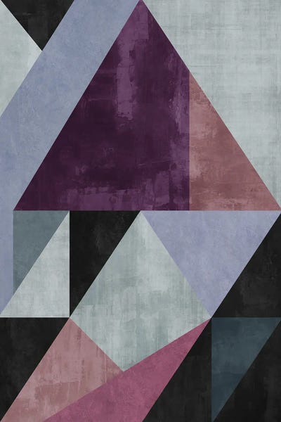 Geometric With Triangles XVIII by Angel Estevez canvas print