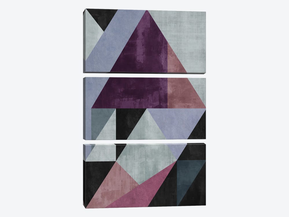 Geometric With Triangles XVIII by Angel Estevez 3-piece Art Print