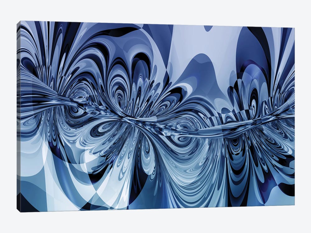 3D Sinuous Shapes by Angel Estevez 1-piece Canvas Art Print