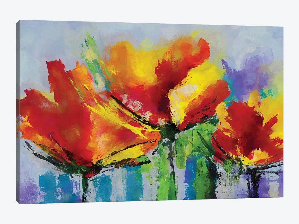 Poppies by Angel Estevez 1-piece Canvas Print