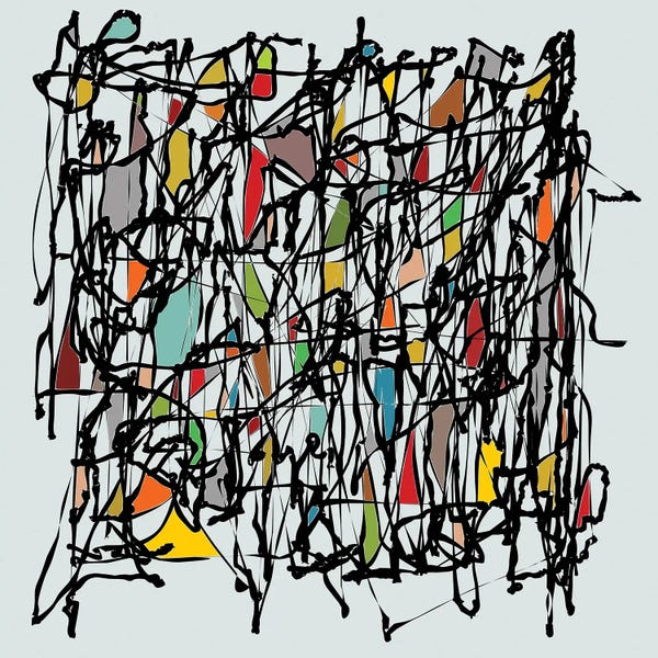 Mid-Century Modern Décor: Pollock Wink II by Angel Estevez