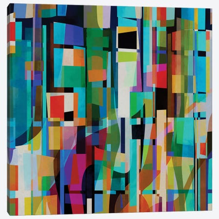 Colored Pieces XV Canvas Print #AEZ1097} by Angel Estevez Canvas Art