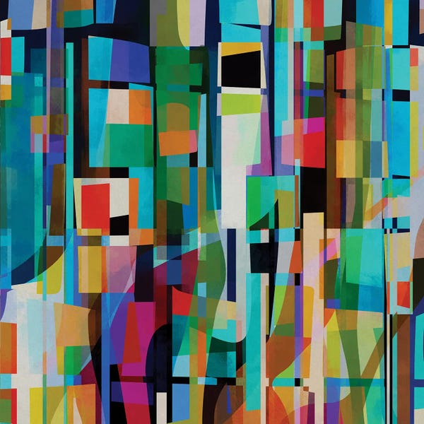 Colorful Abstracts: Colored Pieces XV by Angel Estevez
