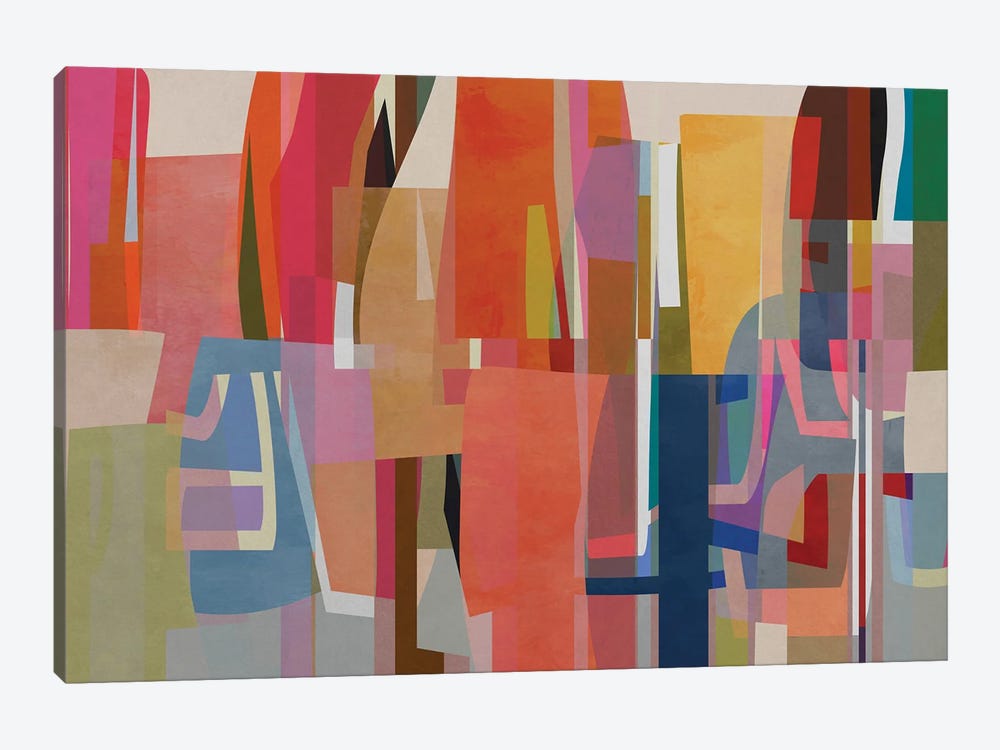 Colored Pieces XVI by Angel Estevez 1-piece Canvas Print