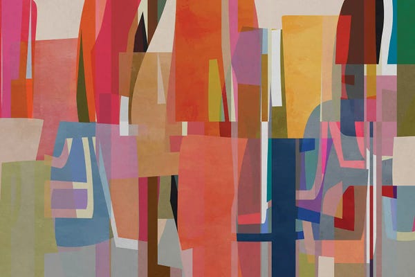 Colorful Abstracts: Colored Pieces XVI by Angel Estevez