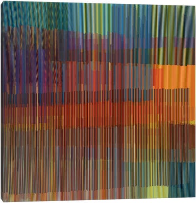 Multiple Colored Lines Canvas Art Print - Angel Estevez