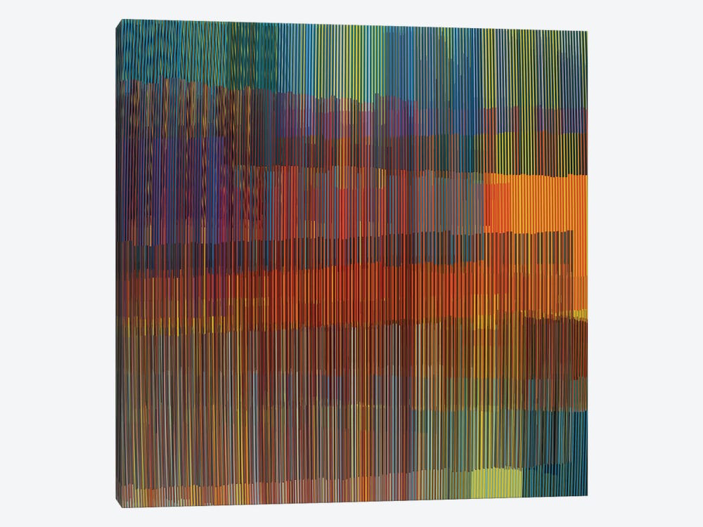 Multiple Colored Lines by Angel Estevez 1-piece Canvas Art Print