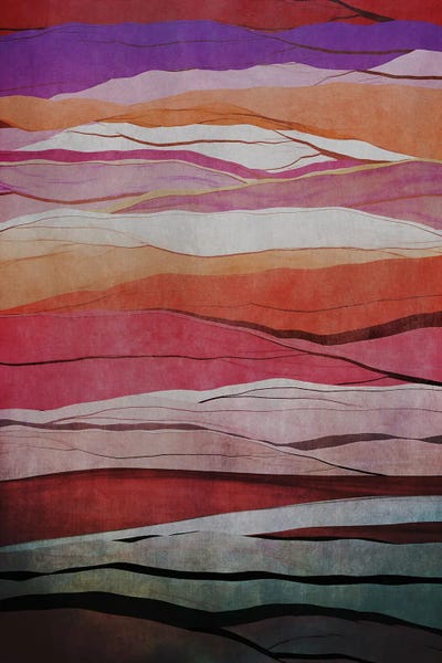 Angel Estevez: Colorful Mountains VII by Angel Estevez