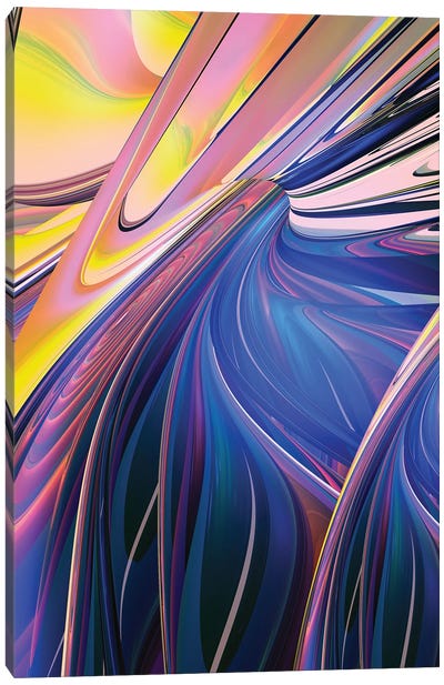 Vibrant Shapes Canvas Art Print - Angel Estevez