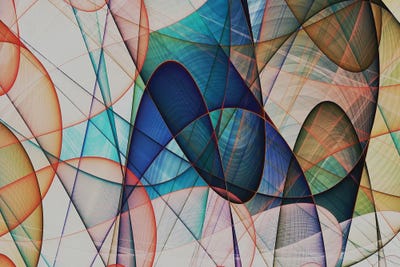 Intertwined And Transparent III by Angel Estevez multi panel art