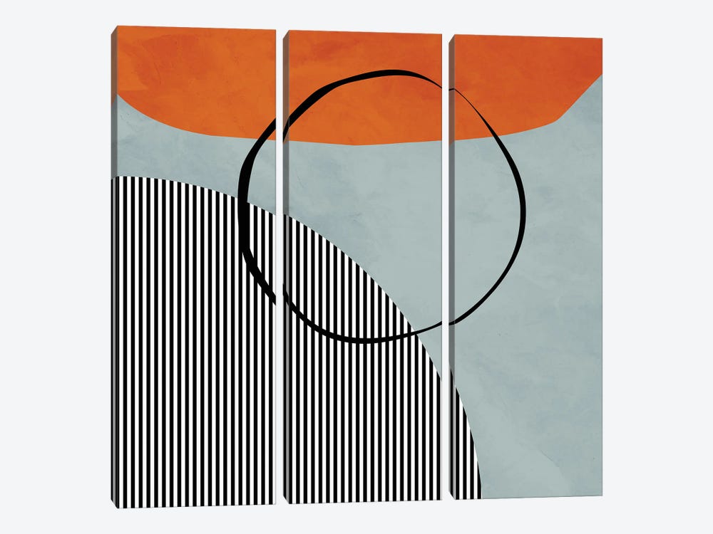 Orange Vision by Angel Estevez 3-piece Canvas Print