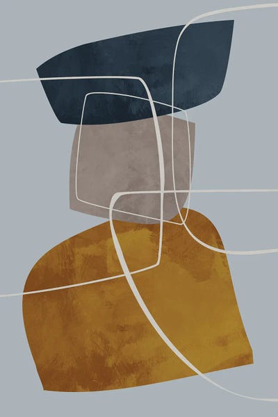 Overlapping Parts XXXIII by Angel Estevez multi panel art