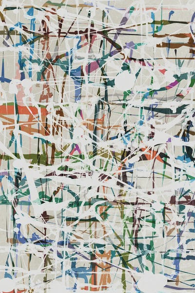 Similar To Jackson Pollock: Pollock Wink XXXII by Angel Estevez