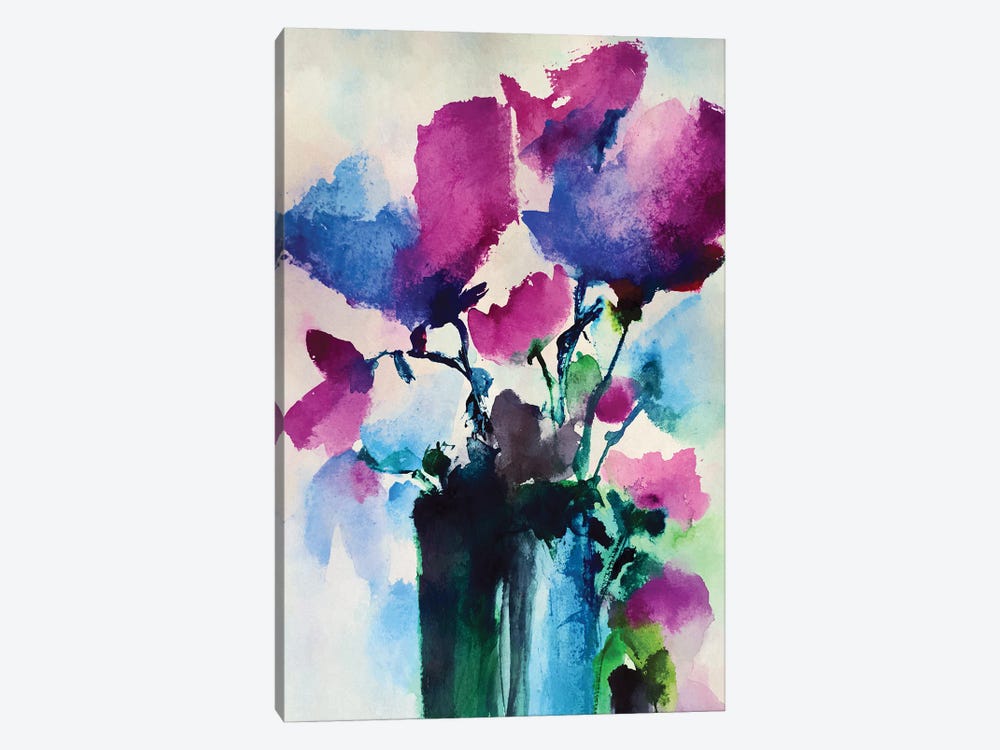 Vase With Flowers V by Angel Estevez 1-piece Canvas Wall Art